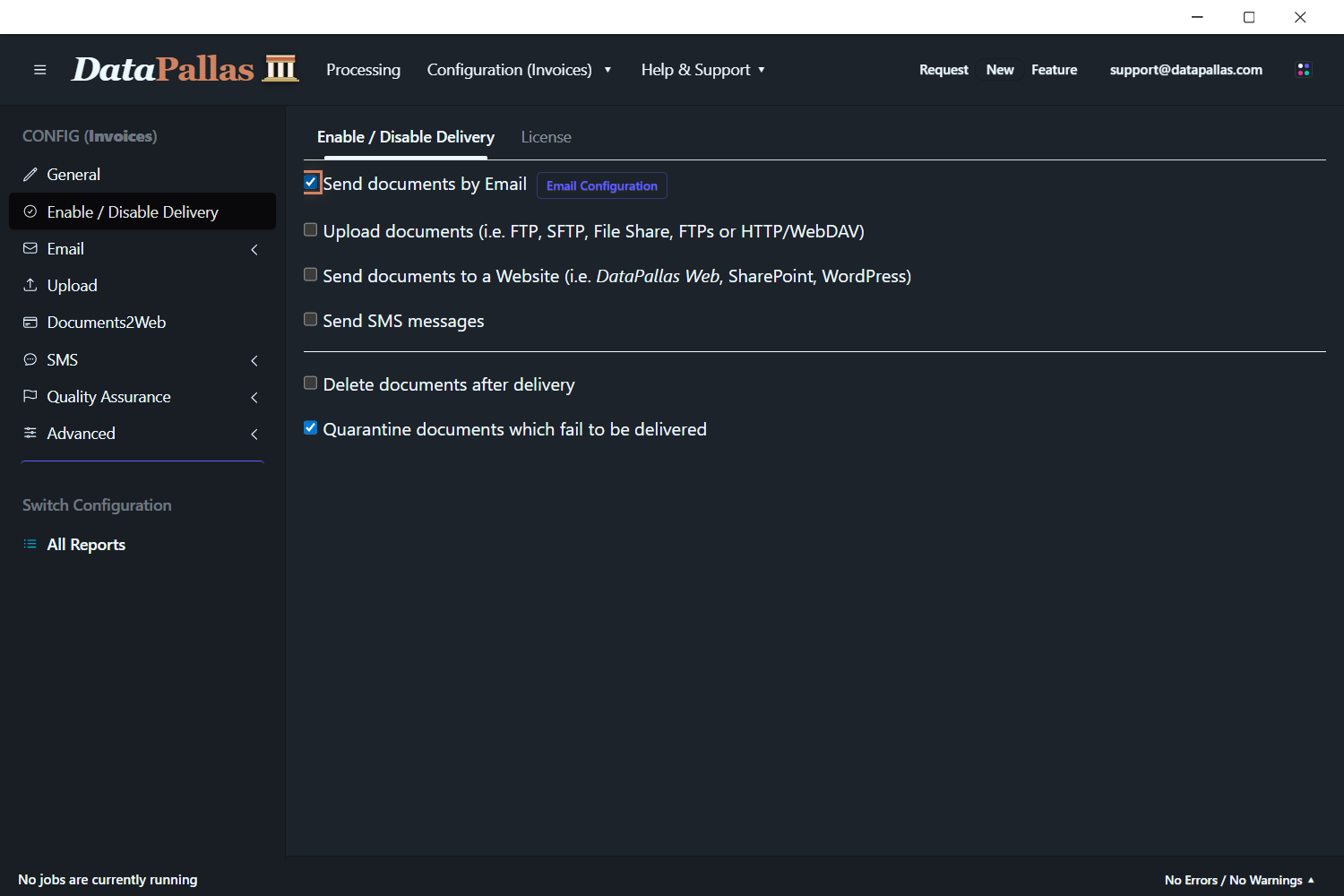 Enable / Disable Delivery (updated -dp)