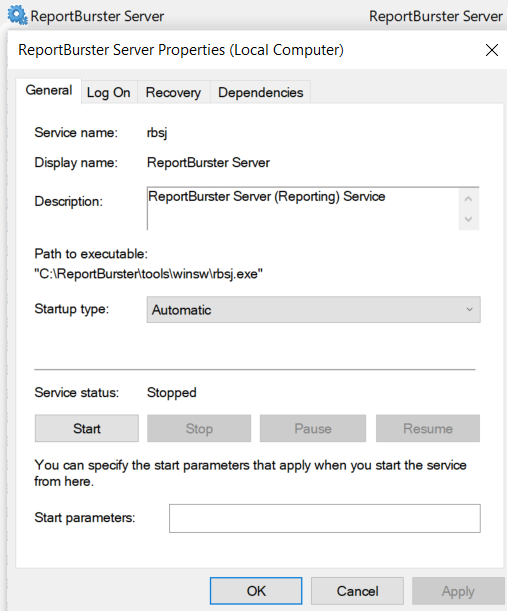 DataPallas Server Windows Service
