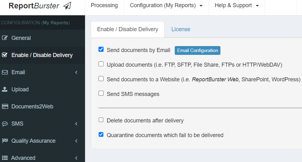 DataPallas Enable Quarantine For Failed Documents