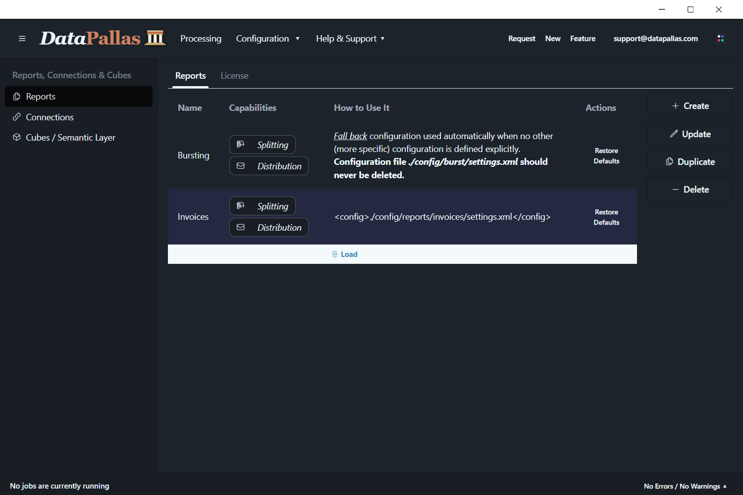 Report Bursting - Reports list (updated -dp)
