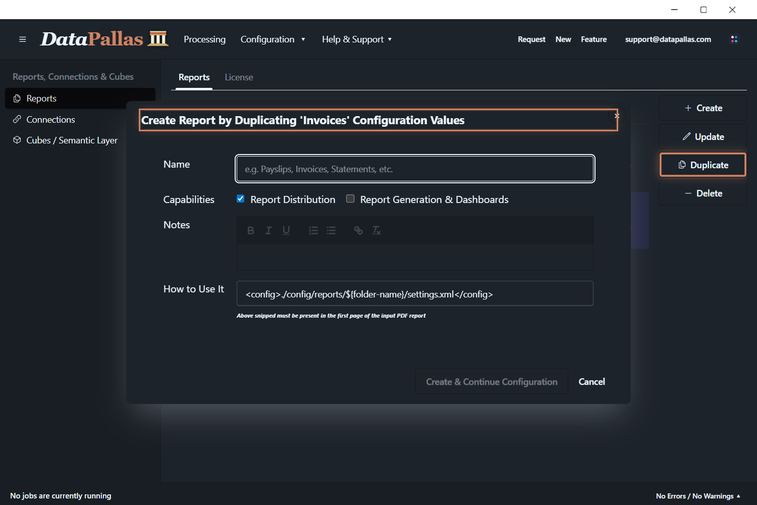Create a new report by duplicating an existing one (updated -dp)
