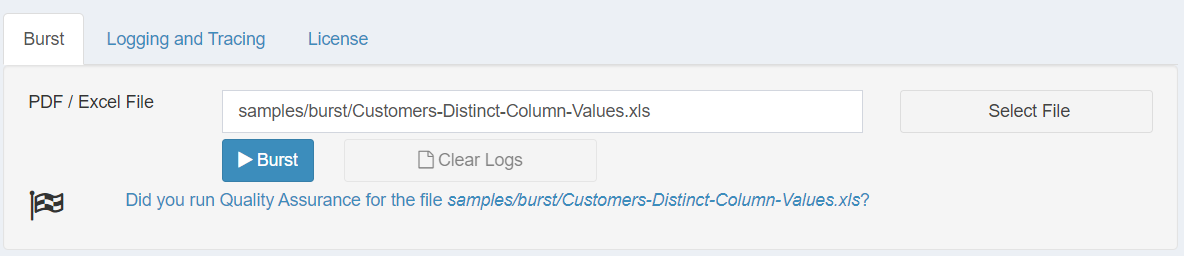 DataPallas Burst Excel By Distinct Column Values - Burst