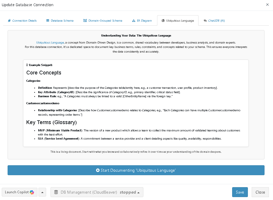 Ubiquitous Language documentation