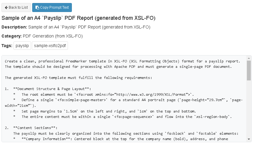AI Driven Output Template AI Prompt - DataPallas