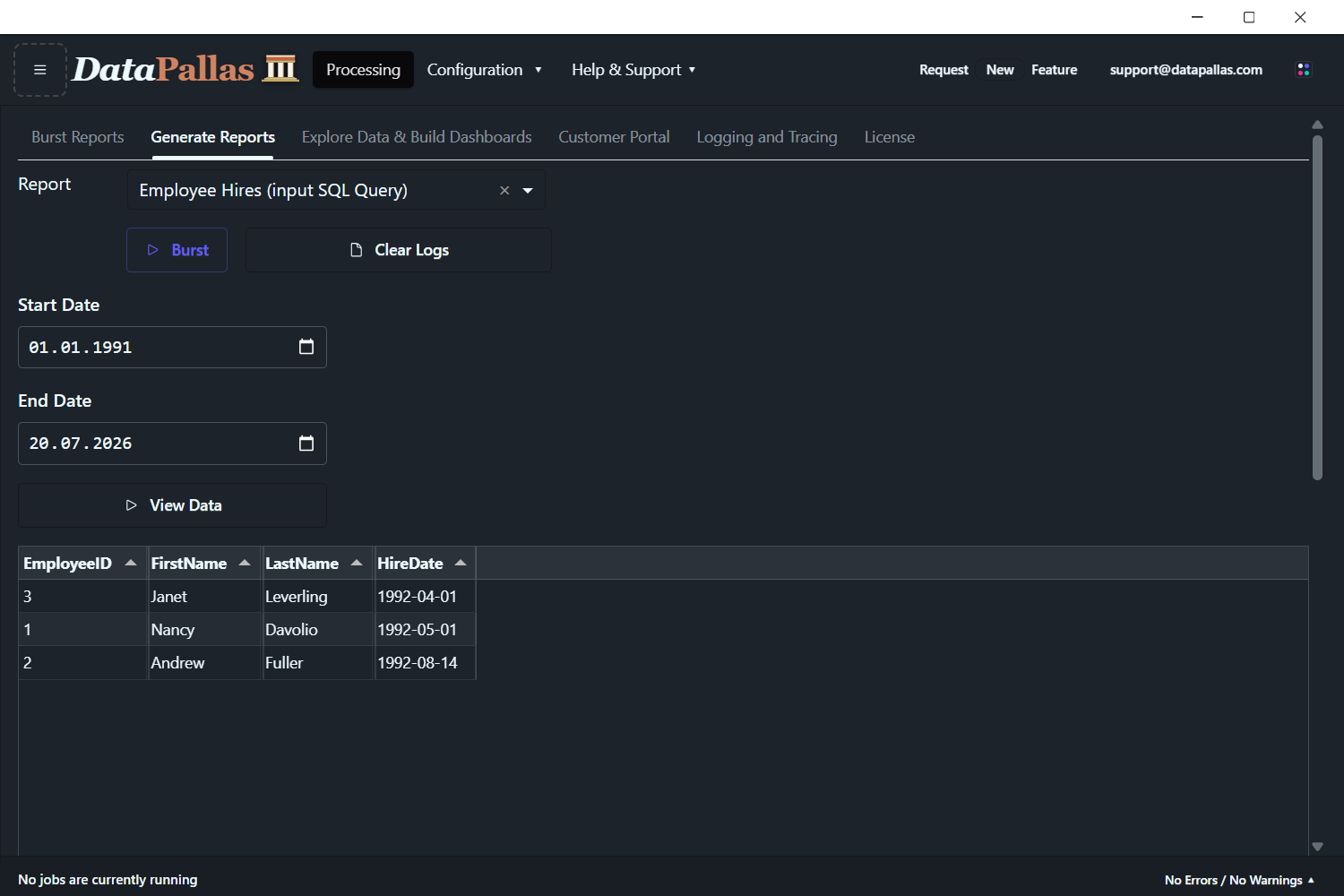 AI Driven Report Execution - DataPallas