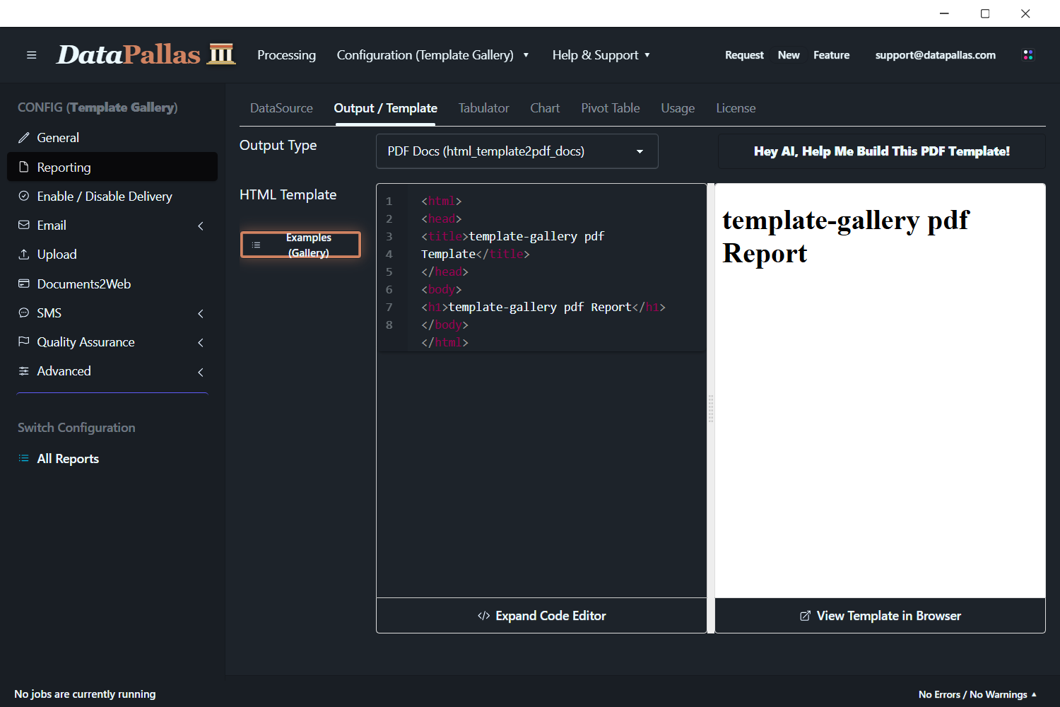 DataPallas Template Gallery (updated -dp)