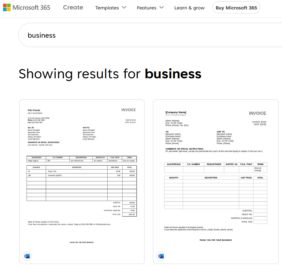 DataPallas Microsoft Create Business Templates
Gallery