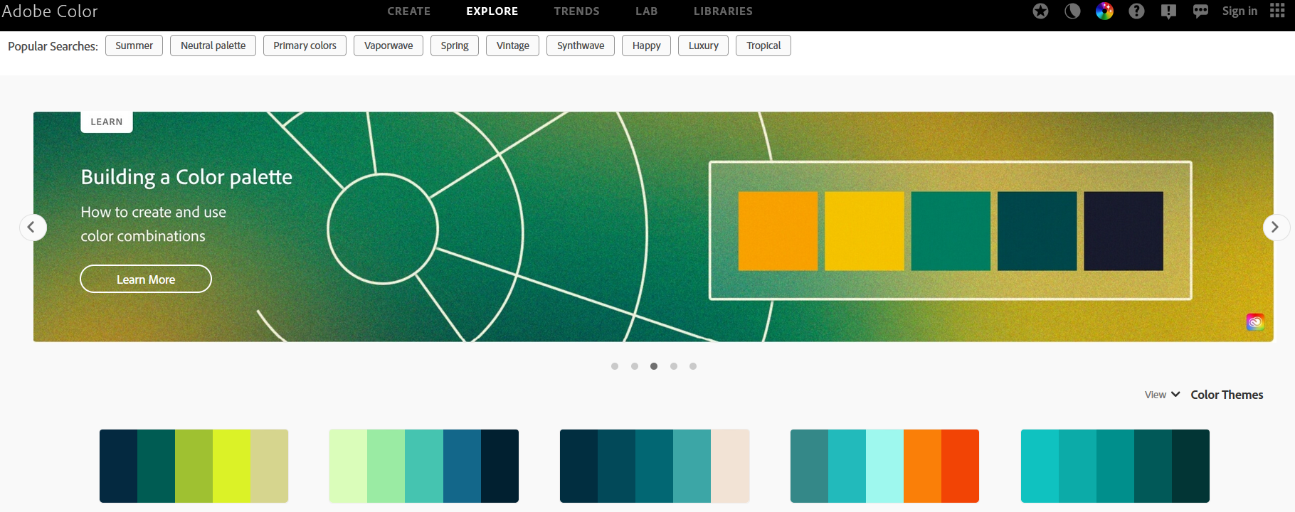 DataPallas Templates Adobe Color
Themes