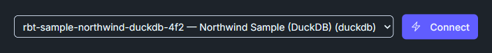 Chat2DB — connecting to the Sales Warehouse sample