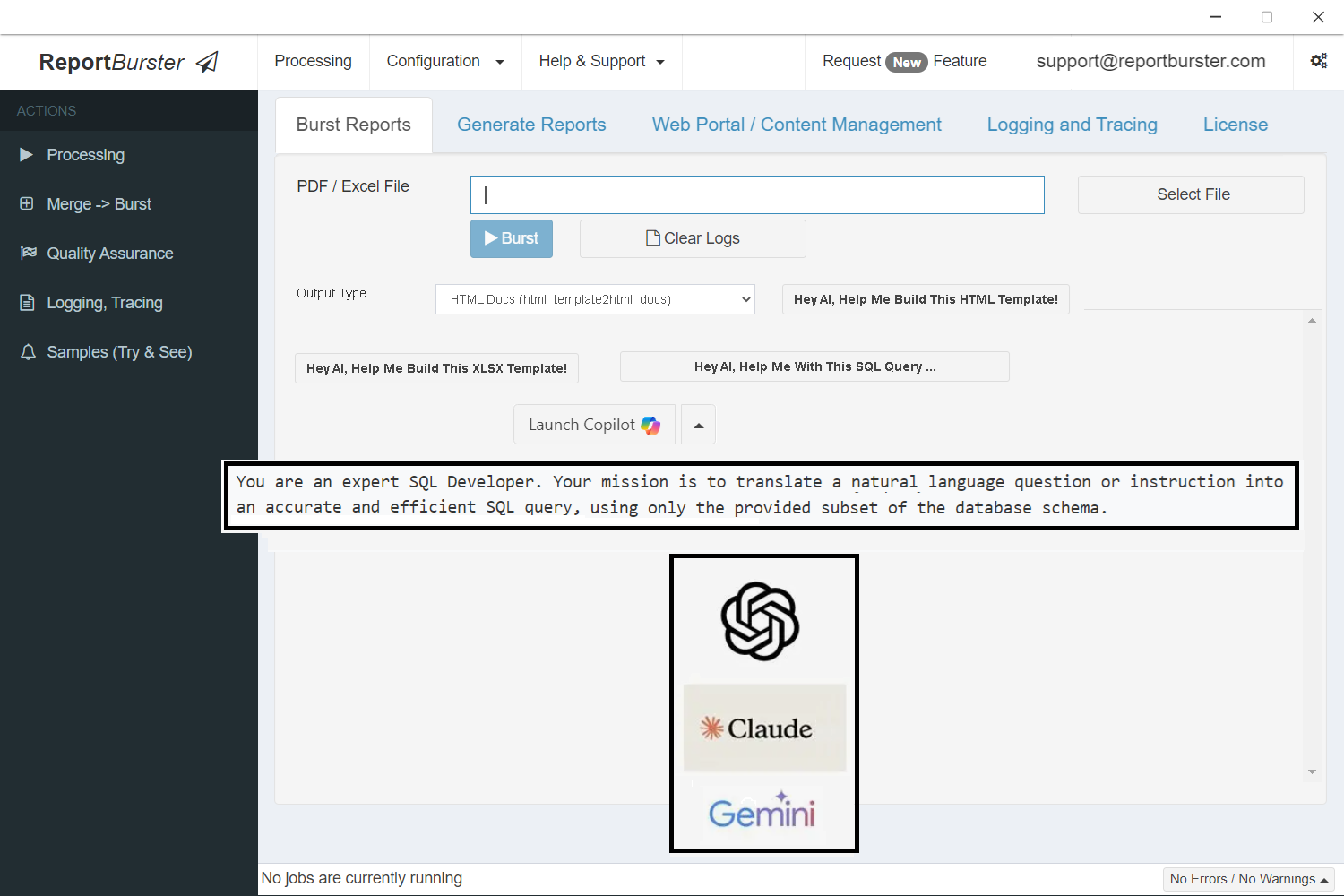 DataPallas v11: AI-Assisted Reporting & Self-Service Portal